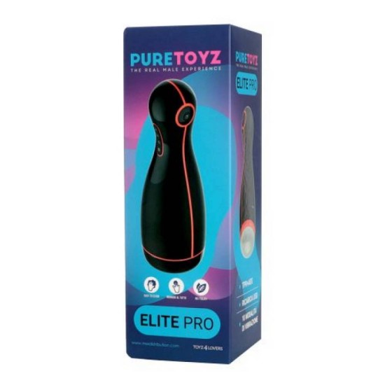 Συσκευή Αυνανισμού Με Δόνηση - Toyz4lovers Elite Pro Masturbator Black Sex Toys 