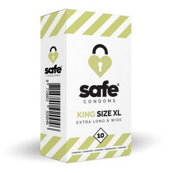 Safe King Size Condoms 10 pcs Sex & Beauty 
