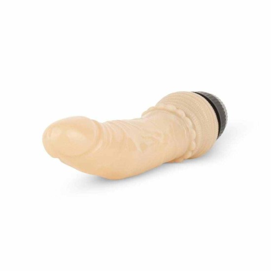 Jelly Glee Realistic Vibrator Beige 19cm Sex Toys