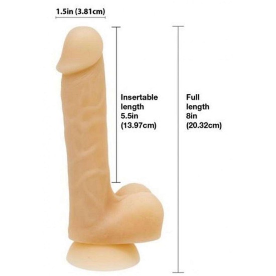Ρεαλιστικό Πέος Σιλικόνης - Addiction David Flexible Dildo 19cm Sex Toys 