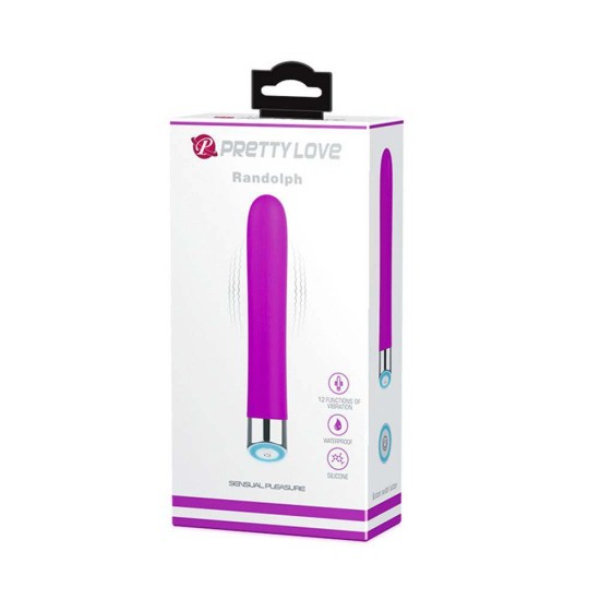 Κλασικός Δονητής Σιλικόνης - Randolph Classic Silicone Vibrator Purple Sex Toys 