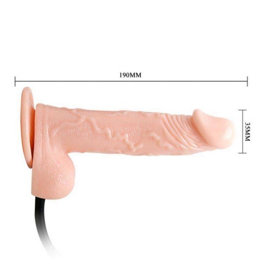 Ρεαλιστικό Φουσκωτό Πέος - Inflatable Realistic Cock Flesh 19cm Sex Toys 