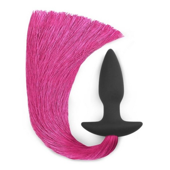 Σφήνα Πρωκτού Με Ουρά - Anal Plug with Pony Tail Pink Sex Toys 