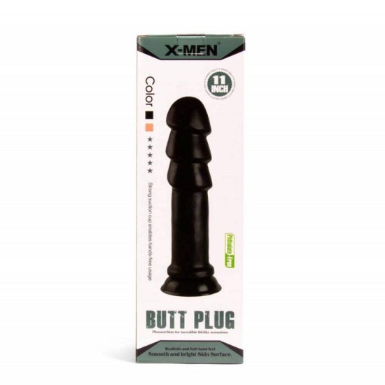 X Men 11inch Butt Plug Black Sex Toys