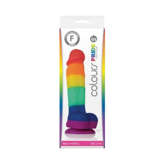 Μαλακό Ομοίωμα Πέους - Colours Pride Edition 5 Inch Dildo Rainbow Sex Toys 
