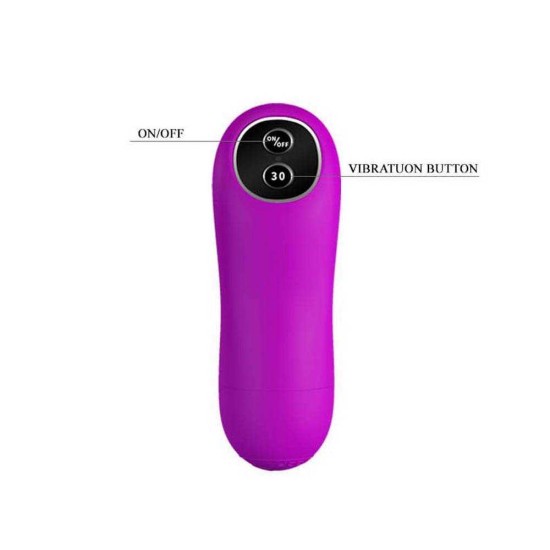 Ασύρματος Δονητής Ζευγαριών - Bernie Remote Couples Vibrator Purple Sex Toys 