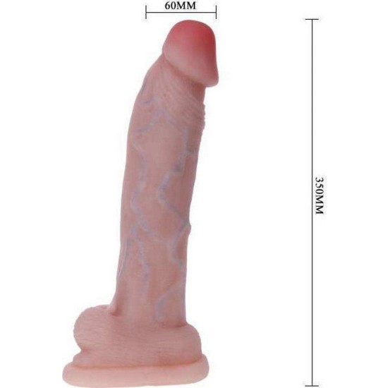 Εύκαμπτο Ομοίωμα Πέους - Super Sarver Realistic Dildo Flesh 28cm Sex Toys 