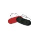 Eye Mask Set 2pcs Black Red Fetish Toys 