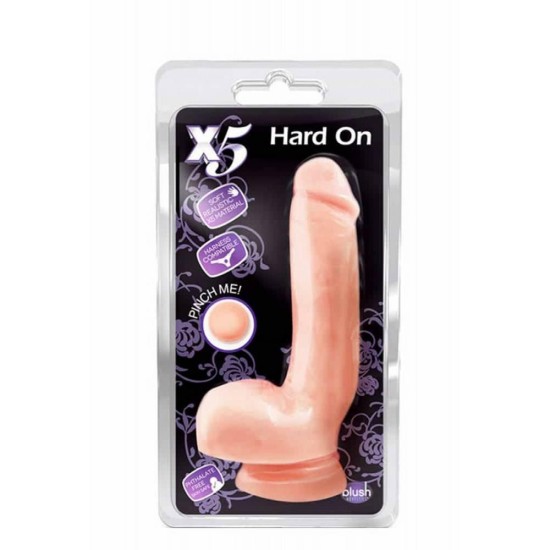 Ομοίωμα Πέους Με Όρχεις & Βεντούζα - X5 Hard On Dildo Sex Toys 