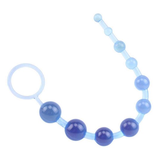 Sassy Anal Beads Blue Sex Toys