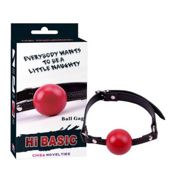 Δερμάτινο Φίμωτρο - Hi Basic Red Ball Gag