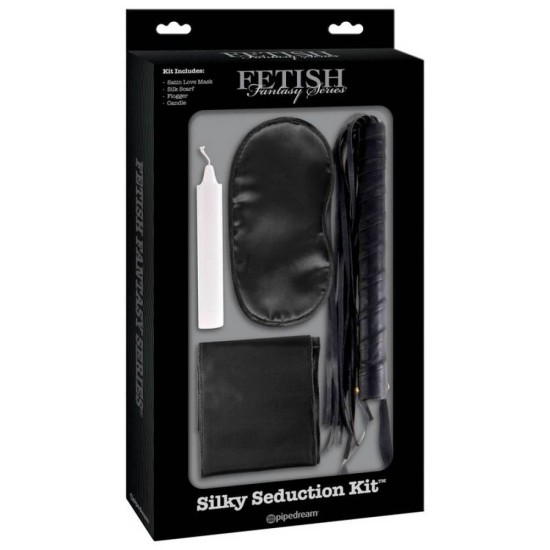 Silky Seduction Kit Black Fetish Toys 