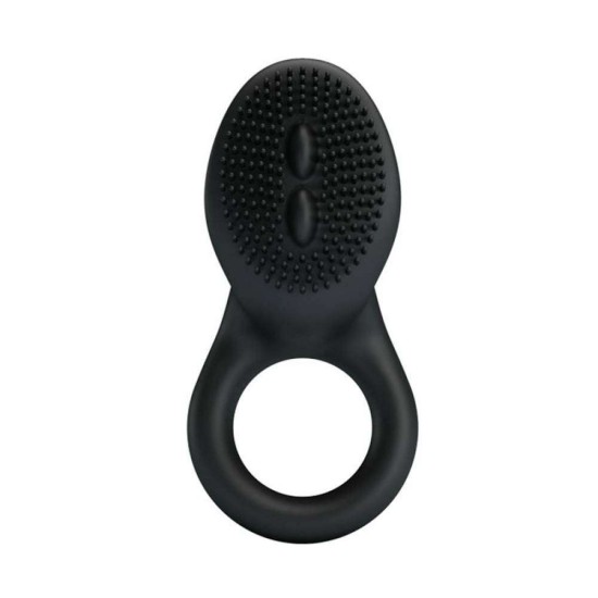 Δονούμενο Δαχτυλίδι Με Κουκκίδες - Cobra Vibe Ring Black Sex Toys 