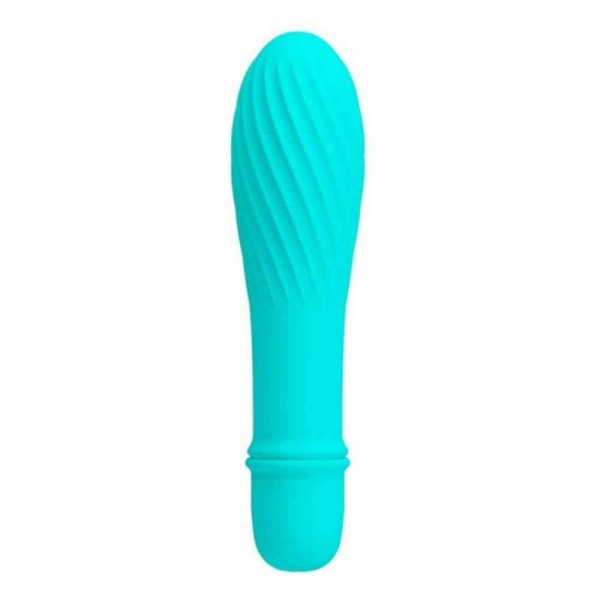 Μίνι Δονητής Με Ραβδώσεις - Solomon Mini Vibrator Turquoise Sex Toys 