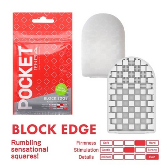 Pocket Tenga Stroker Block Edge Sex Toys
