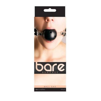 Ρυθμιζόμενο Φίμωτρο Με Τρύπες - Bare Bondage Ball Gag Black