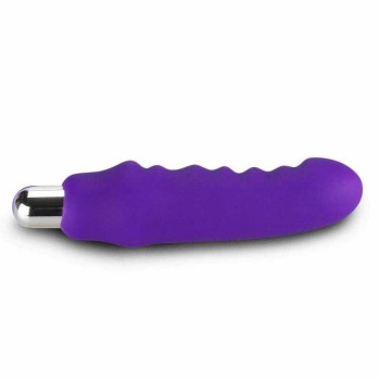 Επαναφορτιζόμενος Δονητής Με Ραβδώσεις - Rechargeable IJOY Silicone Waver Purple