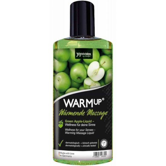 Βρώσιμο Θερμαντικό Λάδι Μασάζ - Warm Up Massage Oil Green Apple 150ml Sex & Ομορφιά 