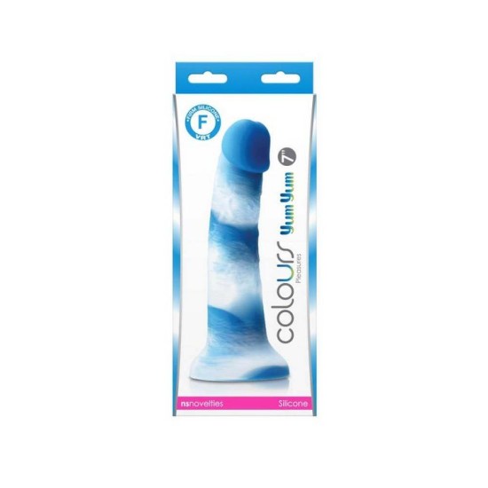 Ρεαλιστικό Ομοίωμα Σιλικόνης - Yum Yum Realistic Dildo Blue 18cm Sex Toys 