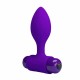 Δονούμενη Σφήνα Πρωκτού - Vibra Butt Plug Purple Sex Toys 