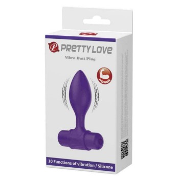 Δονούμενη Σφήνα Πρωκτού - Vibra Butt Plug Purple