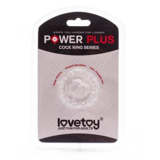 Power Plus Cockring No.6 Clear Sex Toys