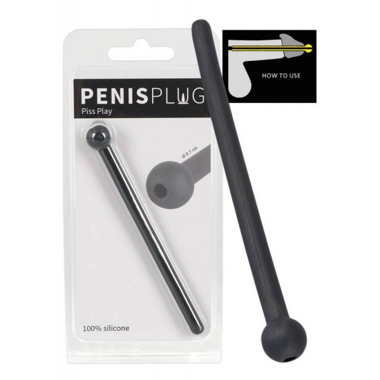 Penis Plug Piss Play Black Fetish Toys 
