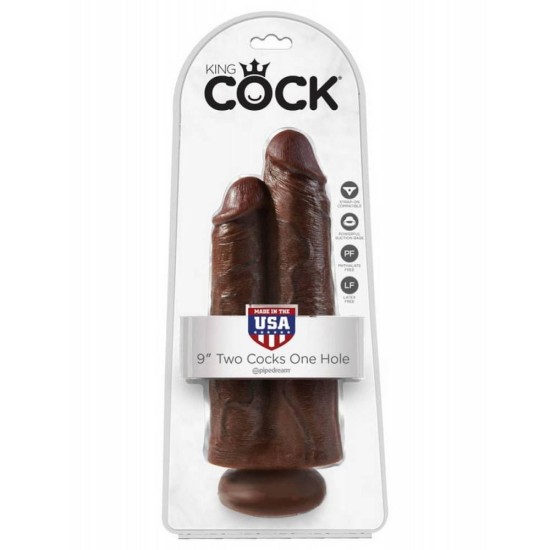 Διπλό Ομοίωμα - King Cock Two Cocks One Hole Sex Toys 