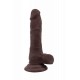 Μαλακό Ομοίωμα Πέους – Flatterer Dildo Brown 18cm Sex Toys 