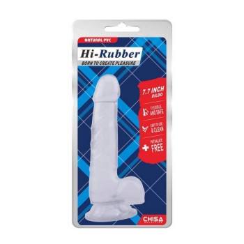 Ρεαλιστικό Πέος Με Όρχεις – Hi Rubber Dildo Clear 19cm