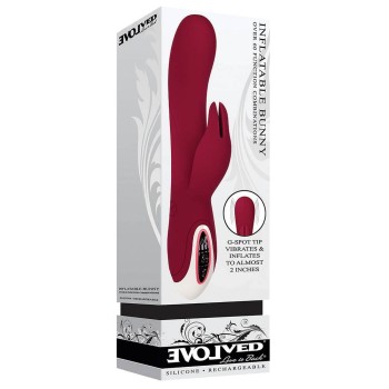 Evolved Inflatable Bunny Vibrator Red