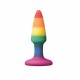 Σφήνα Σιλικόνης Ουράνιο Τόξο - Pride Edition Pleasure Plug Mini Sex Toys 