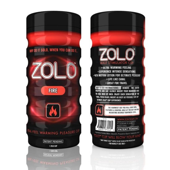Αυνανιστήρι Με Ανάγλυφο Εσωτερικό - Zolo Fire Stroker Cup Sex Toys 
