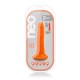 Dual Density Realistic Cock Neon Orange 14cm Sex Toys