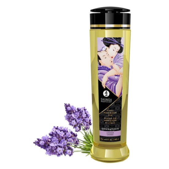 Αφροδισιακό Λάδι Για Μασάζ - Erotic Massage Oil Sensation Lavender 240ml Sex & Ομορφιά 