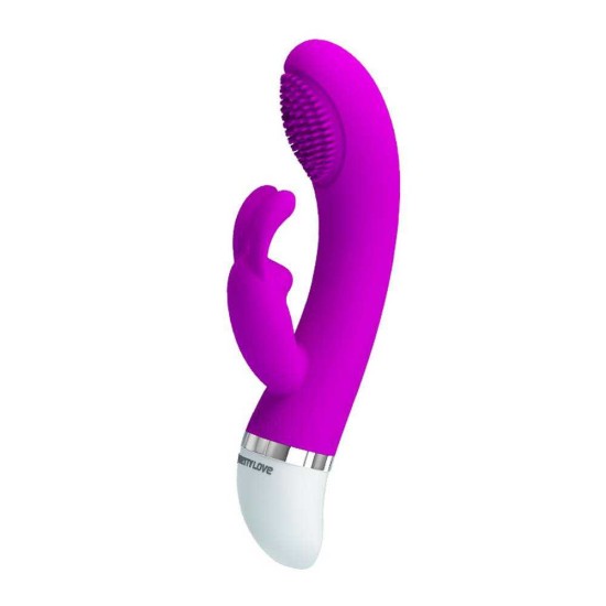 Διπλός Δονητής Με Κουκκίδες - Christ Rabbit Vibrator Purple Sex Toys 