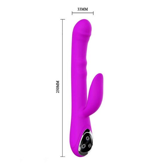 Διπλός Περιστρεφόμενος Δονητής - Intimate Rotating Rabbit Vibrator Purple Fetish Toys 