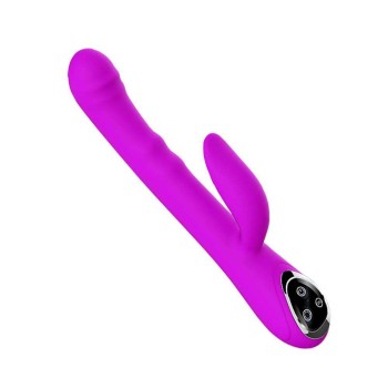 Διπλός Περιστρεφόμενος Δονητής - Intimate Rotating Rabbit Vibrator Purple