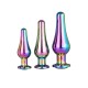 Σφήνες Αλουμινίου Με Πολύχρωμο Κόσμημα - Pleasure Plug Set Multicolour Sex Toys 