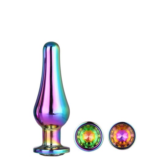 Σφήνες Αλουμινίου Με Πολύχρωμο Κόσμημα - Pleasure Plug Set Multicolour Sex Toys 