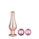 Σφήνες Αλουμινίου Με Ροζ Κόσμημα - Pleasure Plug Set Rose Gold Sex Toys 