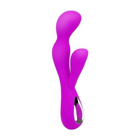 Διπλός Δονητής Σημείου G - Impulse Rechargeable Rabbit Vibrator Purple Sex Toys 