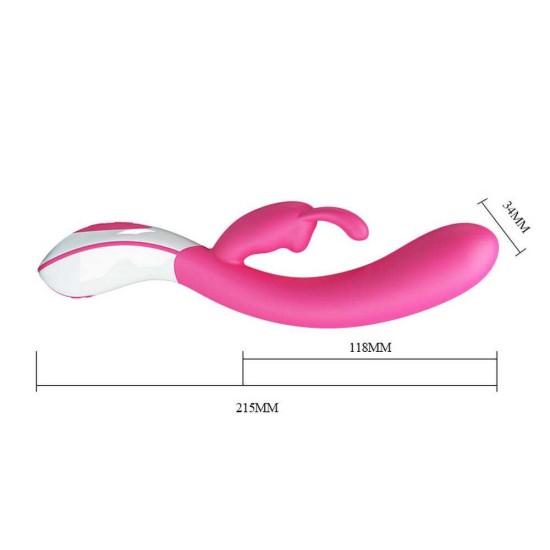 Διπλός Δονητής Με Έλεγχο Φωνής - Vincent Voice Control Rabbit Vibrator Pink Sex Toys 