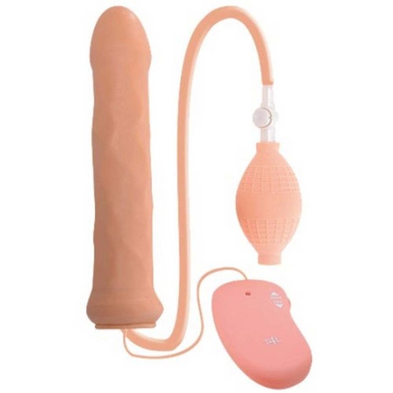 Ρεαλιστικό Φουσκωτό Πέος Με Δόνηση - Bestseller Inflatable Penetrator Vibe 16cm Sex Toys 