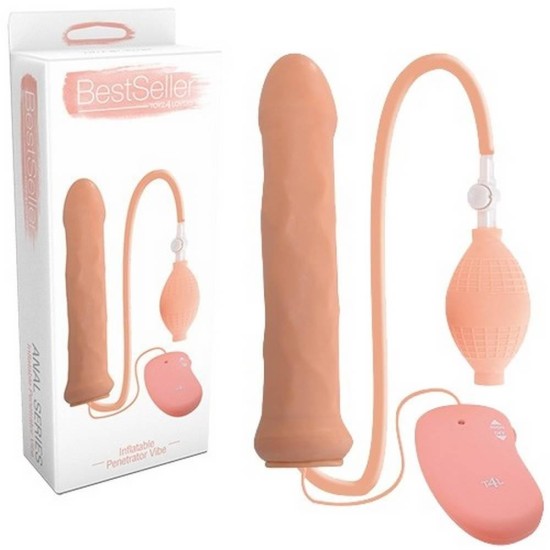 Ρεαλιστικό Φουσκωτό Πέος Με Δόνηση - Bestseller Inflatable Penetrator Vibe 16cm Sex Toys 