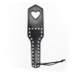 Toyz4lovers Heart Paddle With Studs Black Fetish Toys 