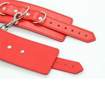 Κόκκινες Δερμάτινες Χειροπέδες - Toyz4lovers Cuffs Belt Red