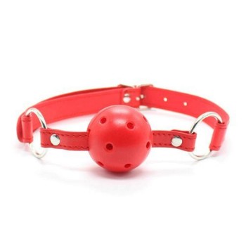 Κόκκινο Φίμωτρο Με Τρύπες - Breathable Ball Gag Red