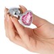 Μεταλλική Τάπα Με Κόσμημα - Plug Heart Pink Small Sex Toys 