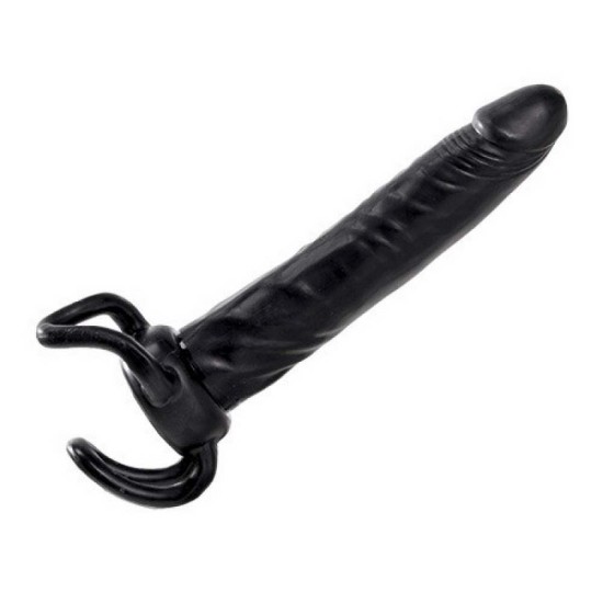 Ομοίωμα Για Διπλή Διείσδυση - Toyz4Lovers Slim Dong Black Sex Toys 